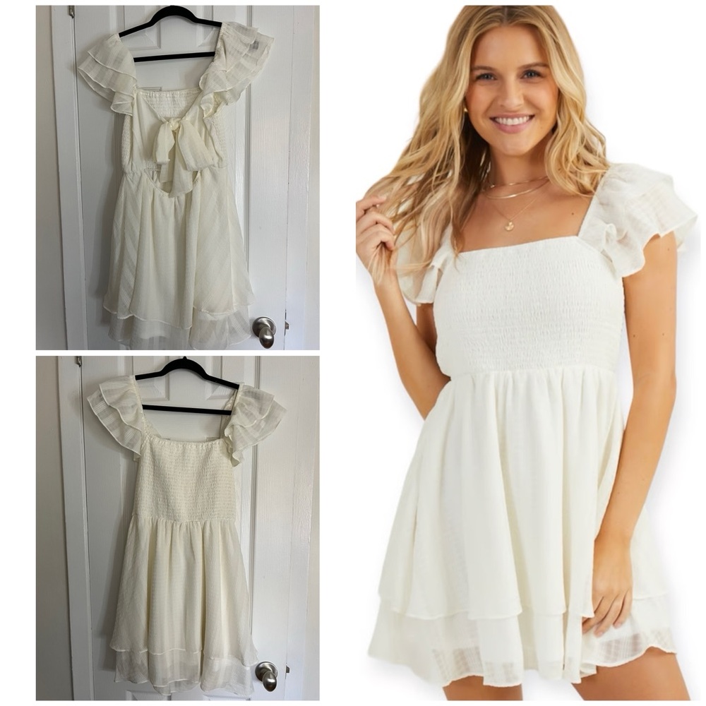 Altar'd State Cream Mini Dress